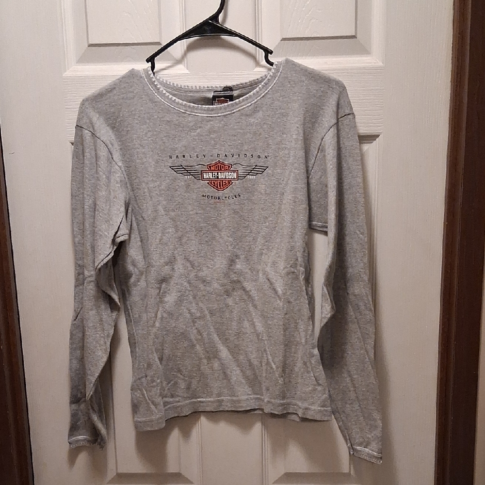Harley-Davidson Gray Long Sleeve Tee